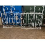 Pair of Painted Driveway Gates - To Suit Opening 240cm Approximately