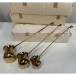 New Old Stock - 4x Sets of Brass Spirit Measures