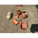 Stoneware Bottle and Terracotta Ware