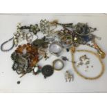 Costume Jewellery - Brooches, Bangles, Earrings and Necklaces etc