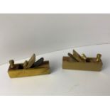2x Craft Miniature Woodworking Planes