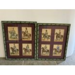 2x Framed Sets of Postcards - Cavalry Officers