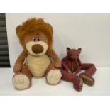 Cuddly Toy - Lion and Dora designs fox draught excluder