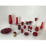 Red Glassware