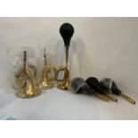 New Old Stock - 4x Brass Horns