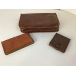 Vintage Men's Vanity Case and Contents, Cigarette Case etc