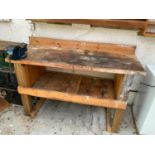 Work Bench with Record No. 3 Vice - 160cm W
