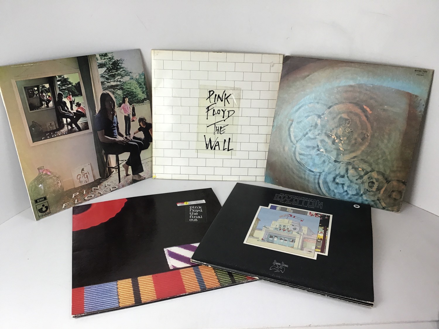 Records - LPS - 4x Pink Floyd (The Wall Early Press) and Led Zeppelin