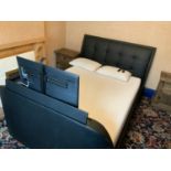 King Size Bed with Integral Samsung Television - Remotes in Office