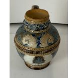 Doulton Lambeth Art Pottery Jug - Arts and Craft Style Decoration - 14cm High