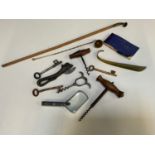 Corkscrews, Brass Shoehorn etc