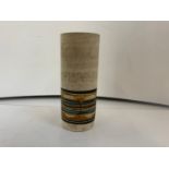 Cylindrical Troika Pottery Vase - 14cm High - Signed to Base