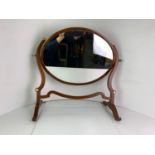 Edwardian Mahogany Dressing Table Mirror