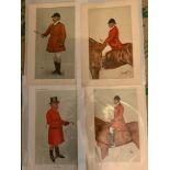 4x Original Vanity Fair Prints - Fox Hunters