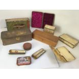 Selection of Empty Vintage Boxes and Tins etc