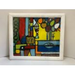 Modernist Abstract Painting - The Garden of Eden Juan da Blanco