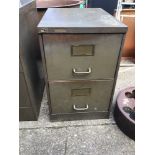 Two Drawer Metal Filing Cabinet