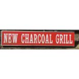 New Charcoal Sign - 250cm x 50cm x 12cm