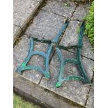 Pair of Cast Iron Bench Ends - Bennetts Stockport