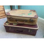 2x Vintage Cases and Contents - Old Ties