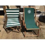 Directors Chair and Deck Chair