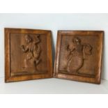 Carved Oriental Treen Reliefs