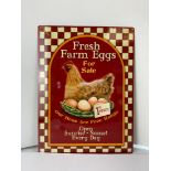 Reproduction Sign - Fresh Farm Eggs