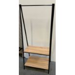 Floor Standing Clothes Rail with Shelves