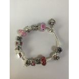 Pandora Style Charm Bracelet