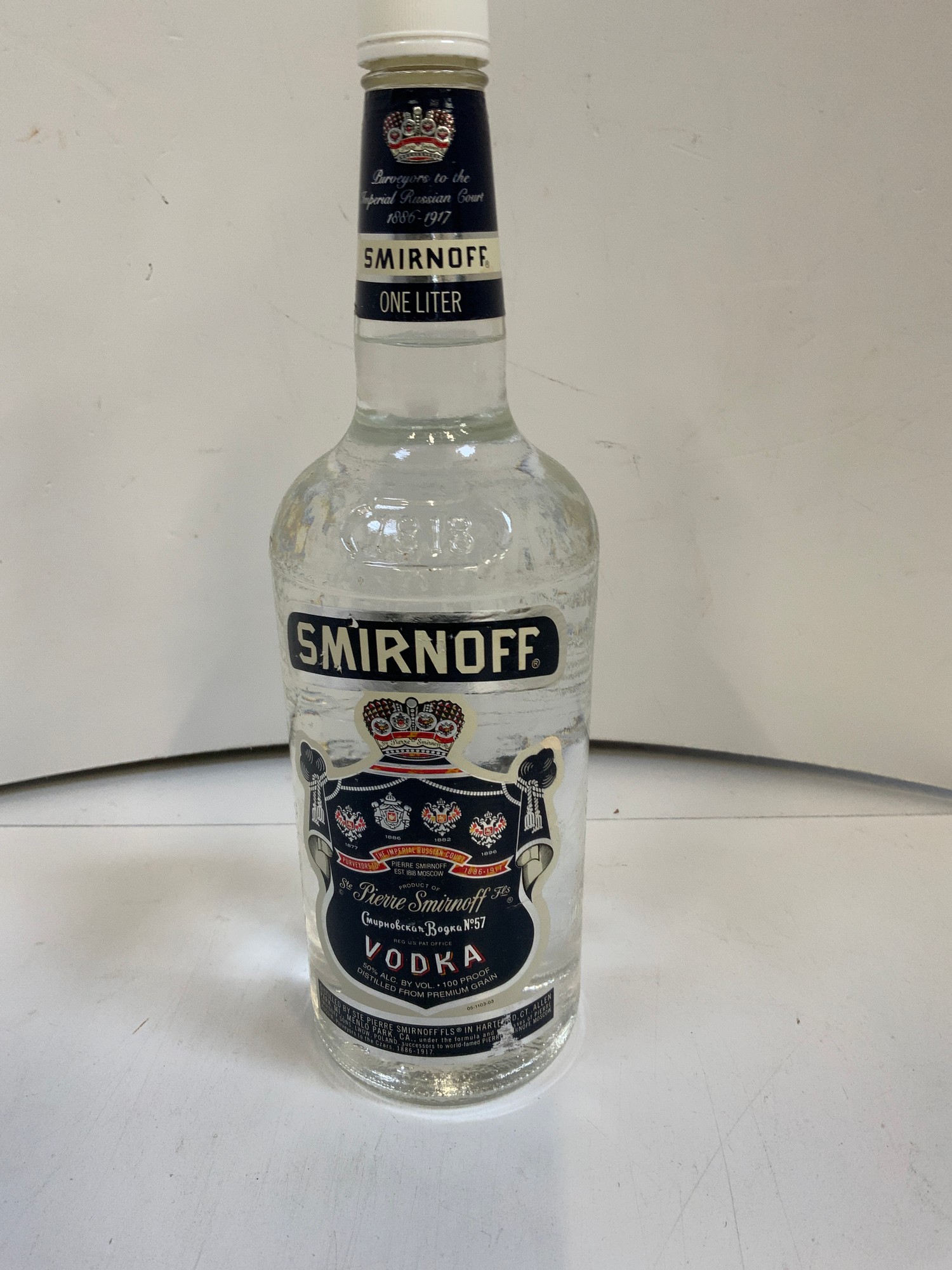 1 Ltr Bottle of Smirnoff Vodka