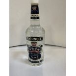 1 Ltr Bottle of Smirnoff Vodka
