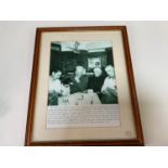 Framed Photograph - Crew Aboard The Kathleen and May