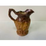 Victorian Salt Glaze Bacchus Jug