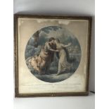 Gilt Framed Picture - The Meeting of Eloisa and Abelard in the Elysian Fields