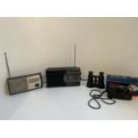 Portable Radios, Binoculars and Ricoh Camera