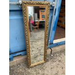 Gilt Framed Full Length Bevel Edge Mirror