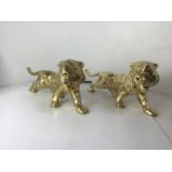 New Old Stock - 2x Brass Tigers