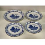 Stoke Pottery Delph Meat Plates, Tureens etc