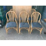 6x Bamboo Chairs
