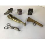 Vintage Collectables - Nutcrackers, Candle Snuffer and Matchbox etc