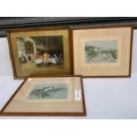 Framed Prints - The Hunt Breakfast and 2x Steeplechase Pictures