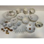 Royal Doulton Pillar Rose Part Tea Set, Dolls China Tea Set, Barnstaple Dish, Wedgwood Rex