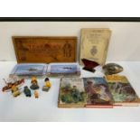 Old Books and Fishermen Figurines etc