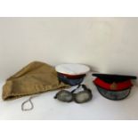 2x Royal Marines Caps with Hat Bag