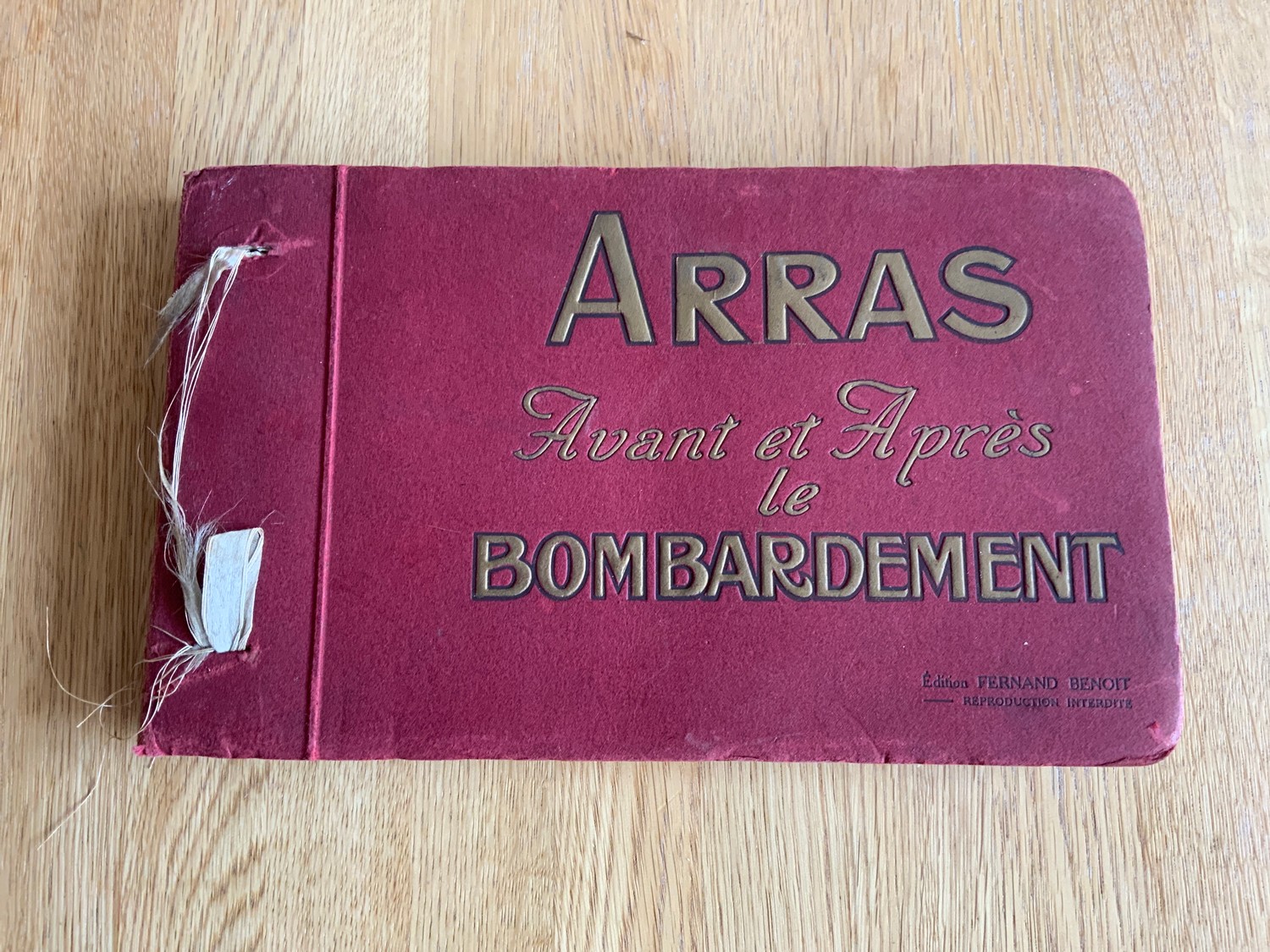 Arras Before and After the Bombardment