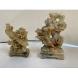 2x Oriental Soapstone Carvings