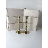 New Old Stock - 6x Brass Candle Sticks