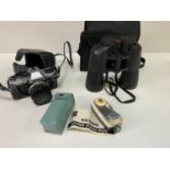 Celestron Binoculars, Olympus Camera and Hyper Flash Gun