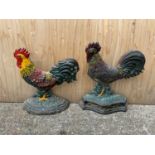 2x Cockerel Door Porters