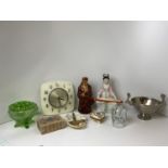 Vintage Smiths Clock, Paperweight and Figurines etc